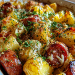 Cheesy Ranch Potato and Sausage Dinner | One-Pan Mea