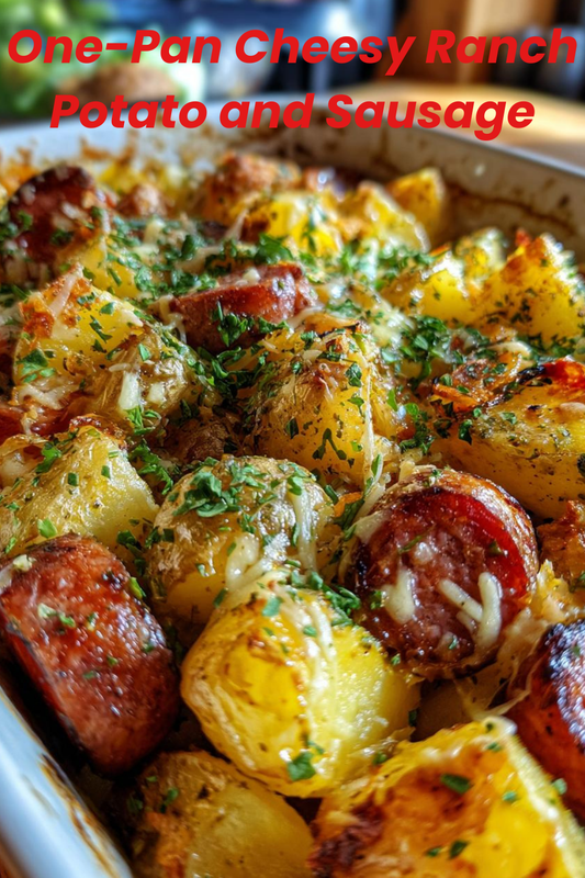 Cheesy Ranch Potato and Sausage Dinner | One-Pan Mea