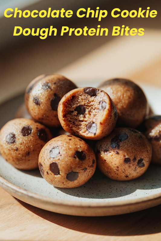 Chocolate Chip Cookie Dough Protein Bites