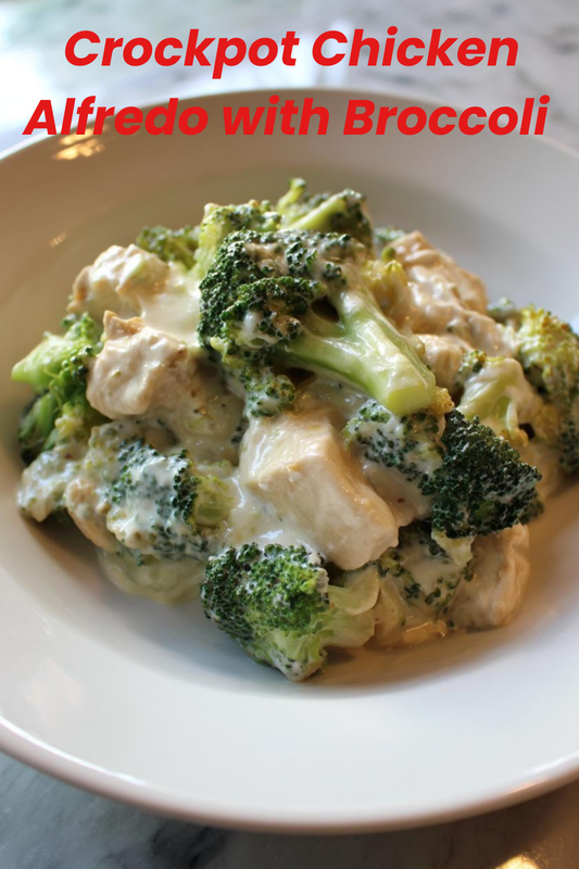 Crockpot Chicken Alfredo with Broccoli