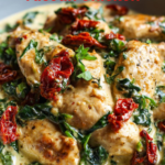 Crockpot Creamy Tuscan Chicken