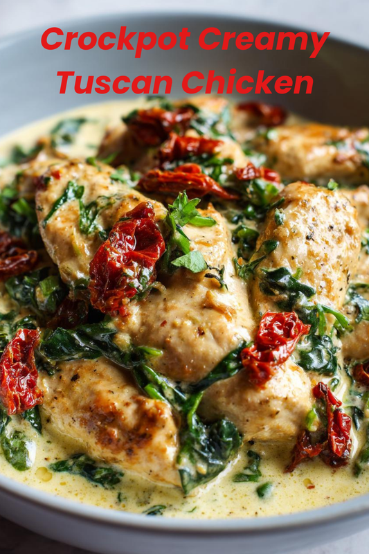 Crockpot Creamy Tuscan Chicken