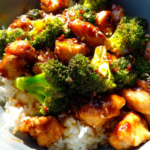 Delicious Sticky Chicken Broccoli Rice Bowls Recipe