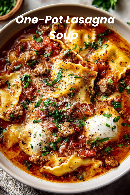 EASY ONE-POT LASAGNA SOUP