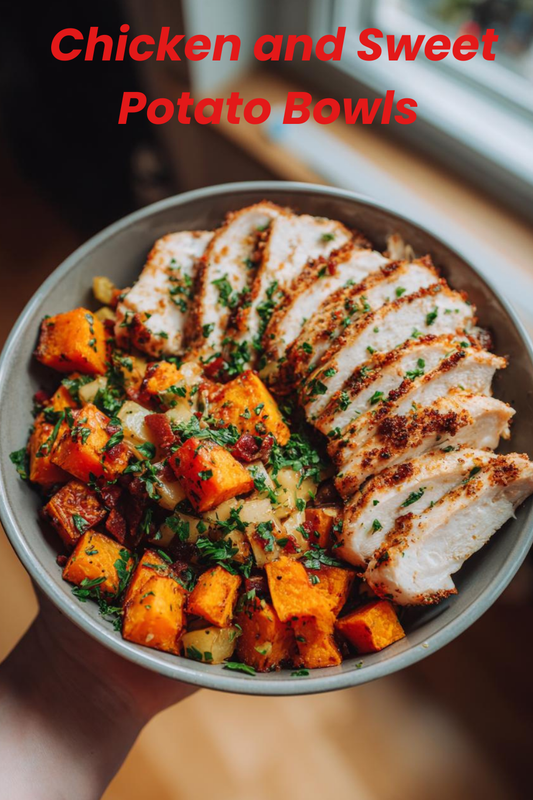 Easy & Healthy Chicken and Sweet Potato Bowls
