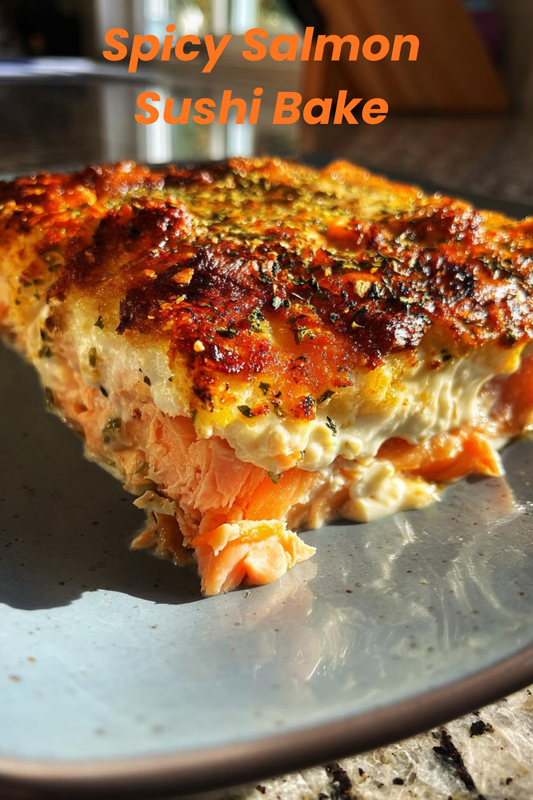 Easy Spicy Salmon Sushi Bake Recipe