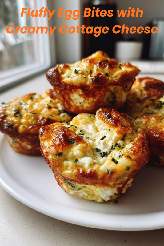 Fluffy Egg Bites With Cottage Cheese