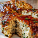 Garlic Parmesan Chicken Meatloaves
