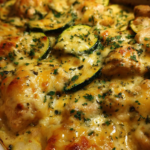 High Protein Easy Chicken Zucchini Bake