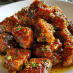 High Protein Slow Cooker Garlic Butter Beef Bites