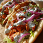 Mediterranean Chicken Gyros with Creamy Feta Tzatziki