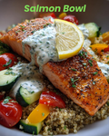 Mediterranean Salmon Bowl