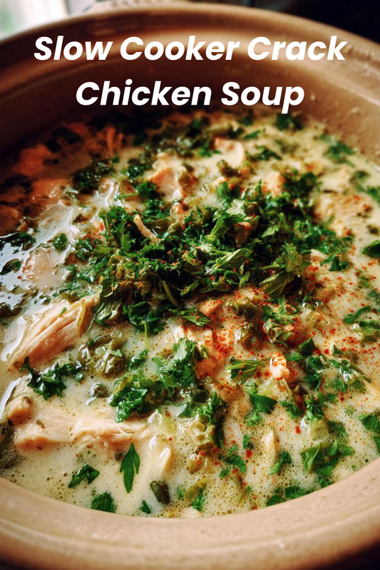 SLOW COOKER CRACK CHICKEN SOUP