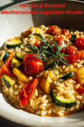 Tomato & Roasted Mediterranean Vegetable Risotto