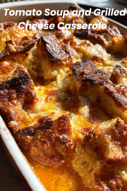 Tomato Soup and Grilled Cheese Casserole